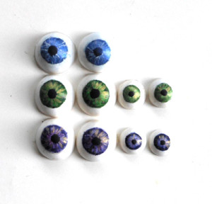 how to make polymer clay eyes for dolls